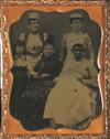 (PHOTOGRAPHY.) CASED IMAGES. A group portrait of a white family with their black maid.